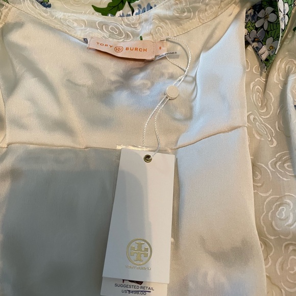 Tory Burch Cream Floral Dress - Picture 2 of 3